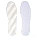 Happystep Cotton Terry Cloth Insoles, Barefoot Shoe Inserts, Sweat Absorption, Odor Control, Moisture-Wicking, Washable and Reusable, Zero Drop Shoe Insoles, 2 Pairs of White (Women Size 7)