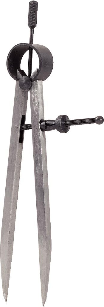 KS Tools 300.0402 Precision spring pointed dividers, 138mm