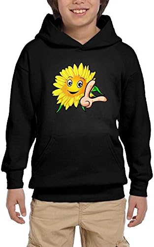 Yeah Gestures Sunflower Vector Youth Classic Hooded Hoodie With Pocket Sweatshirt