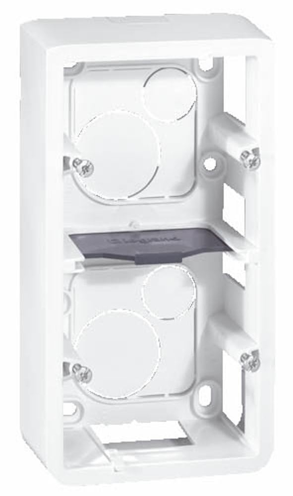 Legrand Mosaic LEG80282 4-Module Frame for Vertical Mounting Depth 40 mm