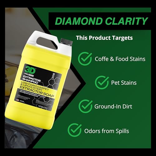 3D Extractor Carpet Cleaner Shampoo for Machine Use - Upholstery Cleaner, Stain photo 12
