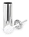 BINO | Toilet Brush and Holder with Removable Drip Cup - Toilet Bowl Cleaner and Holder | Scrubber Brush for Bathroom Restroom Accessories - Polished Chrome