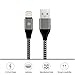 Cablex Lightning Cable 4Pack 3FT 6FT 6FT 10FT Nylon Braided iPhone Charger Cord for iPhone X 8 8Plus 7 7Plus 6s 6sPlus 6 6Plus SE 5 5s 5c iPad iPod & More (Black)