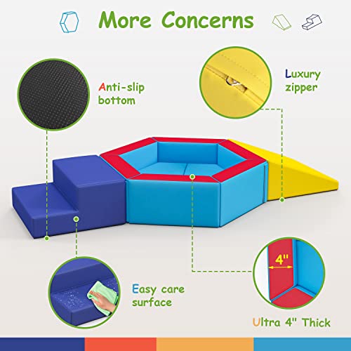 Betterhood Crawling and Sliding Soft Foam Block,Ball Pit Climbing Toys