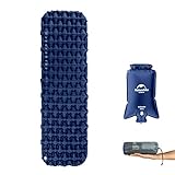 Naturehike Improved Fast Inflating Camping Sleeping Air Pad - with Inflat Dry Bag - Large Size Thick Air Mat with Carry Bag for Backpacking Outdoor Hiking