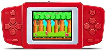 CZT 2.5 inch LCD Screen Handheld Portable Vedio Game Console Beautiful Appearance Build in 268 Retro Games Powered by (3 X AAA) or Li-Polymer Battery Best Gift for Children (Red)