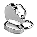 MagiDeal Lot of 3 Vintage Style Mini Padlock Key Lock Heart Shaped Silver Color