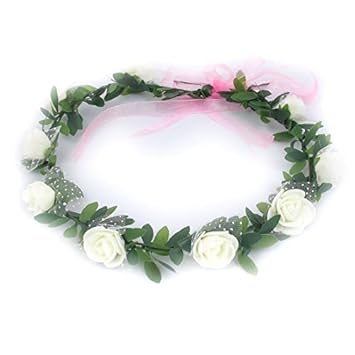 Amazoncom Edealmax Lady Party Decor Fleur Réglable Coiffe