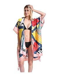 Cárdigan estilo kimono elegante o cobertura de playa, para dama