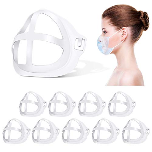 3D Mask Bracket (10Pcs) Face Mask Bracket Inner Support Frame Designed More Space - Plastic Bracket for Comfortable…