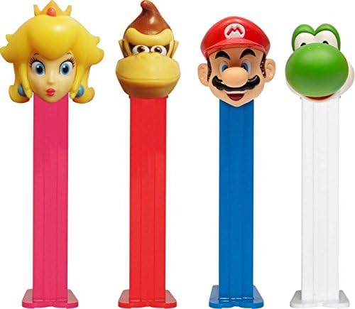 Nintendo - Super Mario Brothers - Set of 4 Collectible PEZ Dispensers with Candy