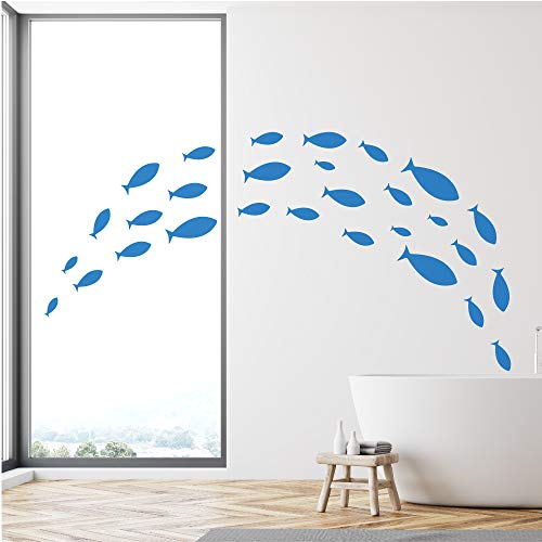 Ocean Fish Wall Decal Under The Sea Vinyl Wall Stickers for Kids Room