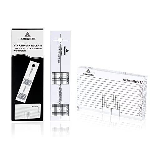 The Amador Store Turntable Phono Cartridge Stylus Alignment Protractor ...