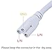 6ft US Plug Power Cable Wire for T5 T8 Double End 3Pin LED Tube, CNSUNWAY Extension Cord for Integrated LED Fluorescent Tube Light Bulb - 3 Pack