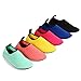 Aslipper Womens and Mens Summer Outdoor Water Shoes Aqua Socks for Beach Swim Surf Yoga Exercise (L(W:9.5-10.5,M:8.5-9), Stripe/Black)