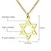 Yolanda Dainty Gold Jewish Star of David Pendant Necklace for Women Stainless Steel Jewelry