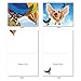 M6448TYG The Flying K9: 10 Assorted Thank You Note Cards Featuring a Variety of Dog Breeds Enjoying Flights of Fancy, w/White Envelopes.
