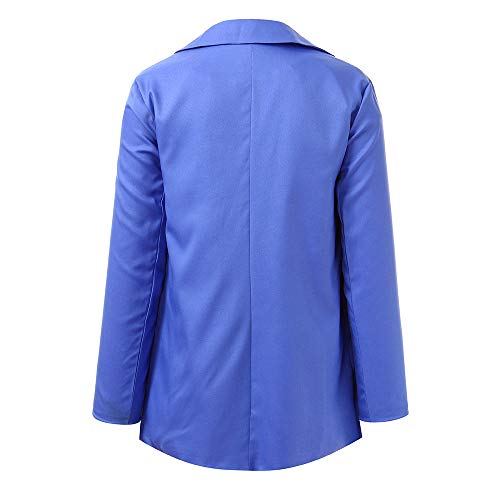 Sttech1 Women Ladies Solid Color Long Sleeve Cardigan Office Work Medium Suit Jacket