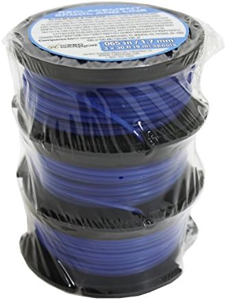 Weed Warrior Pre-Wound Spool Replacement Trimmer Line, 0.065" Diameter x 30' (Pack of 3)