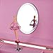 SONGMICS Ballerina Music Jewelry Box for Little Girls, Swan Lake Tune Pink UJMC002