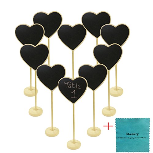 Makhry 10pcs wedding party favor mini heart-shape chalk…