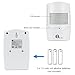 1byone Wireless Driveway Alert, Infrared Motion Sensor with 2 Plug-in Receivers and 1 Sensor