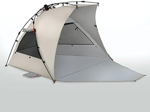 Terra Nation Reka Kohu Plus Extended Floor Beach Tent - 3 Person - 98% UV Protection (UPF 50+) (Tan)