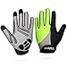 Trideer Padded Full Finger Cycling Gloves, Touch-Screen Mountain Road Gloves Anti-Slip, Bicycle Racing Gloves Biking Gloves