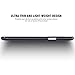For Samsung Note 4 Case, FLOVEME [Slim Fit] [Open View Window] [Smart Slide Free Touch] Premium Ultra Thin PU Leather Flip Pouch Folio Clear Back Cover Holder for Samsung Galaxy Note 4 - Black