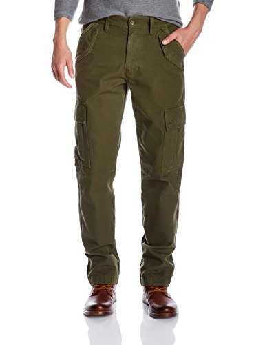 Quality Durables Co. Men's Loose-Fit Cargo Pant 34 x 32 Olive