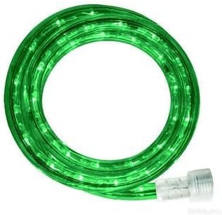 Queens of Christmas C-ROPE-LED-GR-1-10-18 Spool of LED Rope Light, 18', Green