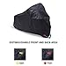 Ohuhu Motorcycle Cover, Waterproof DTY & 300D Oxford, Anti-theft 4 Lock-holes Design, 2 Air Vents, Durable & Tear Proof