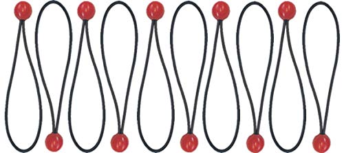 Eseno 10 x 150mm Ball Bungee Cords. Ideal for Tarps, Banners, Tents and Ground Sheets.