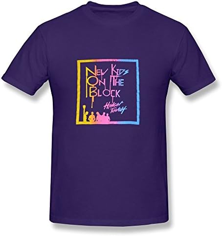 WANXIN Men's New Kids On The Block T-shirt Size S Purple