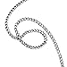 AmyRT Jewelry 4.5mm Titanium Steel Mens Beveled Curb Link Chain Silver Gold Necklace 16 to 30 in