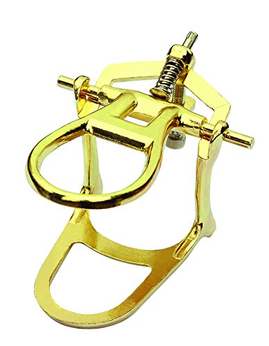 S&Dent TUV CE 5PCS Dental Lab Brass Coated Denture Articulator Medium Size Laboratory Instruments Adjustable Equipment Denture Articulator Zinc Alloy Material