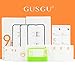 [3 Pack] GUSGU Screen Protector Compatible for iPhone X Full Coverage Tempered Glass Film [Easy Installation] 9H+ Hardness HD Compatible for 5.8 inch Apple iPhone 10