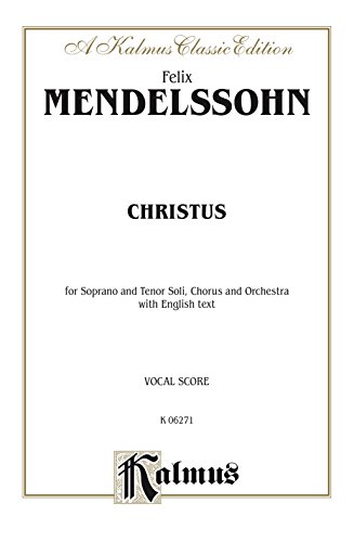 Christus For Stbb Solo Satb Choruschoir And Orchestra - 