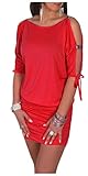 Glamour Empire Womens Open Sleeve Stretchy Jersey Tunic Mini Dress 157