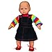 THE QUEEN'S TREASURES 15 Inch Doll Clothes Designed for Use with Bitty Baby Dolls, St of Two Rainbow Overall Skirt & Pants, 2 Shirt and 2 Pair Shoes. Compatible with American Girls' Bitty Baby Twins