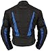 Milano Sport Gamma Motorcycle Jacket with Blue Accent (Black, XX-Large) (MJGAM03842X)