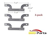 Hongso CTI423 (3-pack) Stainless Steel Burner Replacement for Select Brinkmann Gas Grill Models (7 5/8