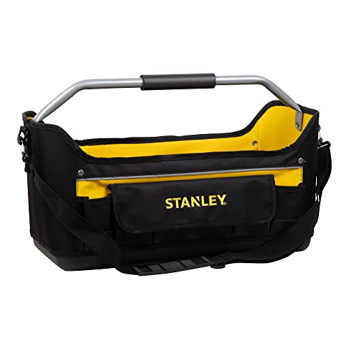 STANLEY 20in Open Tool Tote Bag, Multi-Pocket Storage Organiser, 1-70-319