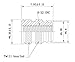 [initeq] #8-32 Threaded Heat Set Inserts for 3D Printing (100, Long)
