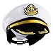 Funny Party Hats Yacht Captain Hat – Sailor Cap, Skipper Hat, Navy Marine Hat - Costume Accessories