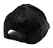 PU Leather Plain Adjustable Baseball Hats Snapback Closure, BLK
