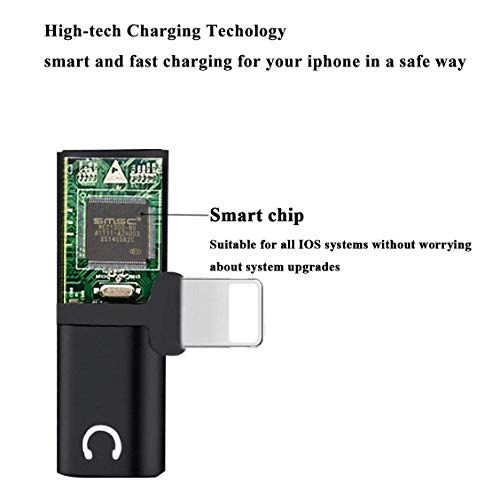 image for Hamdol for iPhone Adapter Headphone Adapter for iPhone Xs/Xs Max/XR/ 8