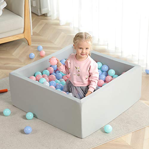 TRENDBOX Ball Pit Kids Ball Pit Memory Foam Ball Pit Square Ball Pits