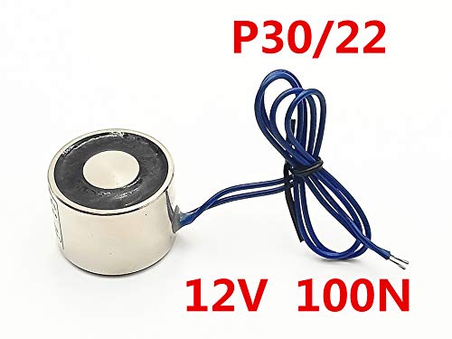 LYM 12V DC 100N P30/22 Electric Lifting Magnet Electromagnet Solenoid Lift Holding - Thumbnail 2