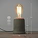 IJ INJUICY Vintage Cement Concrete Table Lamp-Loft Retro Style Desk Lamps For Living Room Decor